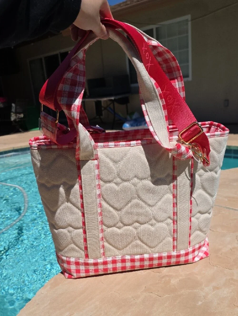 Betsey Johnson Beige & Pink Watermelon Laptop Bag 🍉